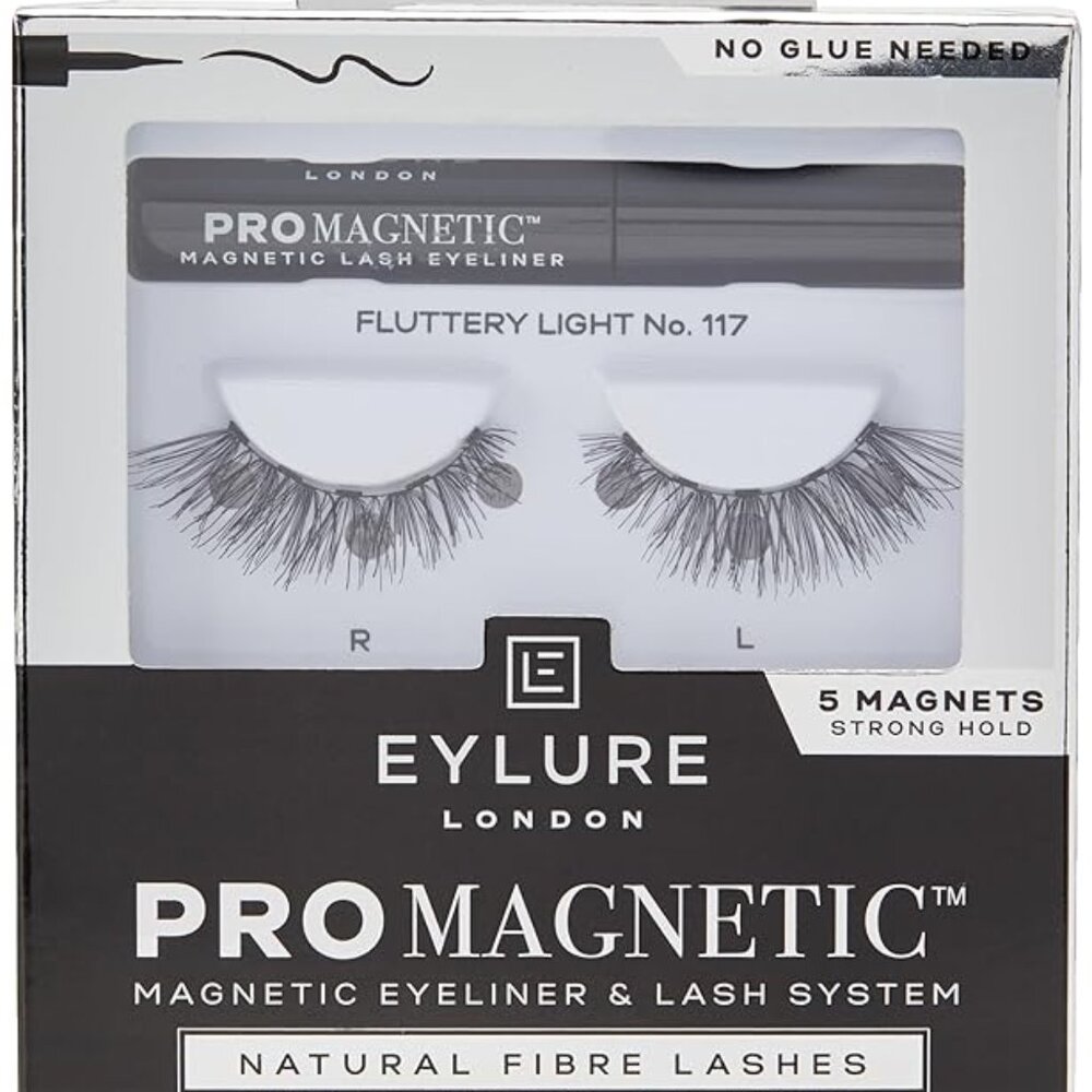 EYLURE PRO MAGNETIC EYELINER & LASH SYSTEM FLUTTERY LIGHT No 117 BNIB